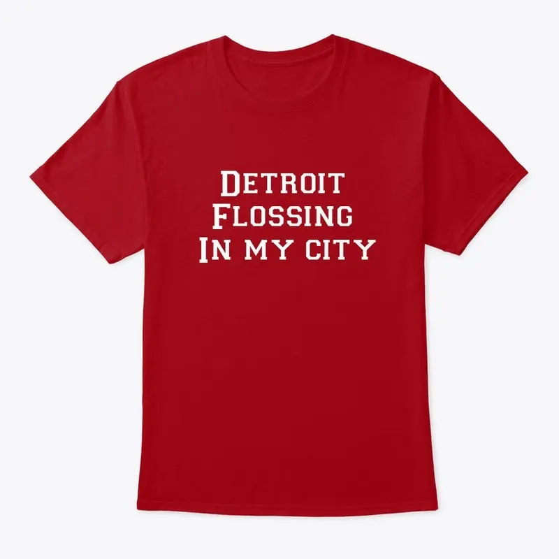 Detroit flossing in my city shirt 