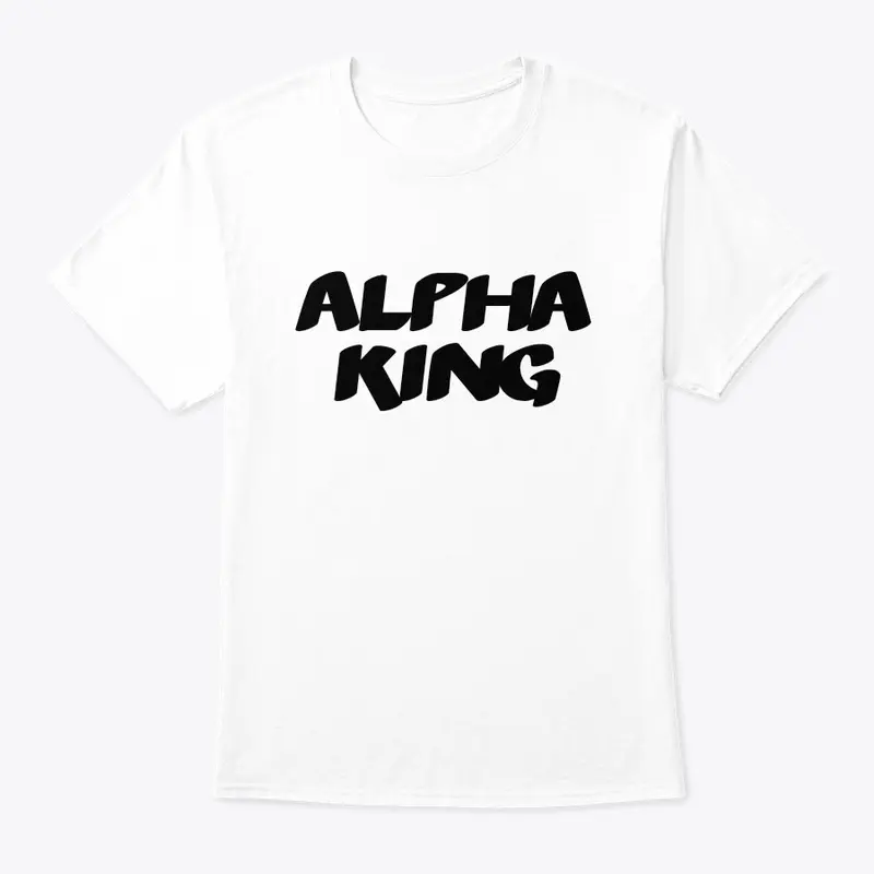 Alpha king white shirt